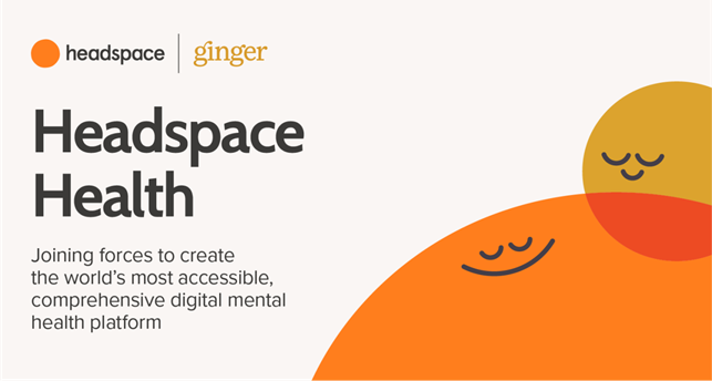 Cover of Headspace together with Ginger Logo and the Key Visual of the product.